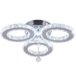 Modern Chandeliers Crystal Ceiling Light Fixtures LED Ceiling Lamp Bedroom Light Fixtures Flush Mount Pendant Light For...