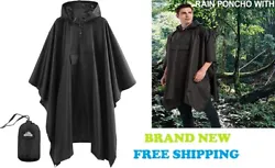 THOUGHTFULLY DESIGNED FOR YOU - The Poncho raincoat is 3 in1 style, not only a raincoat, but also can be used as canopy...