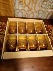 The set includes 8 pieces of Amber Tumbler Glasses, each with a capacity of 15 1/2 oz. The glasses are made of...