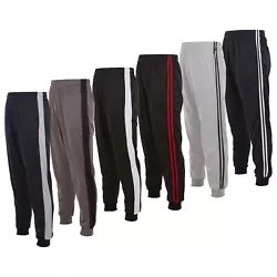 Workout, Gym, Running and Fashionable Lounge/Casual Wear. 100% Polyester Tricot With Fleece lining. Machine Wash Warm...