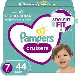 Pampers Cruisers adjust to your baby’s unique shape and size with our Custom Stretch Fit System, featuring 2x...