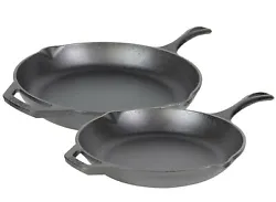 Cover all of your cooking needs with this two piece set! Seasoned and ready to use for an easy-release finish. Generous...