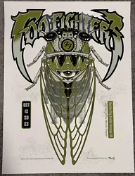 FOO FIGHTERS S/N Austin City Limits (ACL) Concert poster 2023 Billy Perkins. Shipped with USPS Priority Mail.