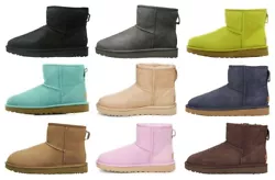 Treadlite by UGG outsole for comfort. Leather heel label with embossed UGG logo. Product should be re-treated...