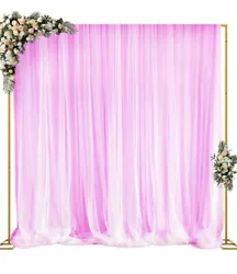 Wokceer 10x10 FT Adjustable Backdrop Stand Heavy Duty Pipe and Drape Backdrop. Great for photographers. Backdrop stand,...