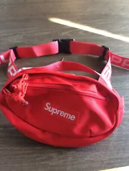 Red supreme FANNY PACK BELT BAG. BRAND NEW WITH TAGS. FREE FAST SHIPPING