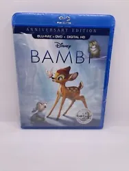 Bambi Blu-Ray + Dvd, No digital Disney Anniversary Edition, NEW Sealed. This item is Brand New Sealed but the Digital...