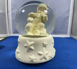 This auction is for a combination snow globe and music box- and it’s a Snowbaby! This 4” globe is sitting on a two...