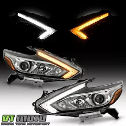 Altima Factory Halogen w/o LED DRL Headlight Model. Compatible w/o LED Running Light Halogen Headlight Models Only. For...