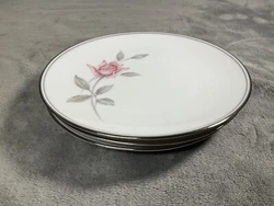 3 Noritake China Rosemarie #6044 6 1/4