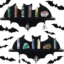 The overall atmosphere will also be thickened. Bat wall decor: plastic. Bat shelf: wood. 28 x Bat wall decor. 2 x Bat...