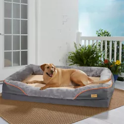 Thicken Orthopedic Dog Bed Waterproof Pet Sofa Mattress Nonskid Bottom Couch.
