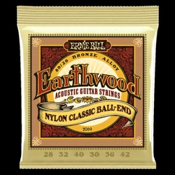 Nylon produces rich pure treble tones with percussive attack. Ball end classical strings for faster installation....