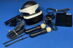 There is moderate to heavy wear on the band. Scratches are on the front surface of the VR headset. VR headset CUH-ZVR1....
