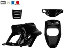 MBK Booster 50 Spirit 1999-2003. Couleur : Noir MAT. Couleur Noir MAT. - 1 face avant Noir. - 1 coque moteur Noir. - 1...