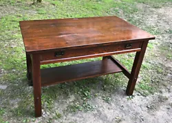 Based on the trademark stamp, this desk was manufactured between 1907 and 1912. It has slight signs of usual wear, for...