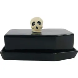 Its like having a creepy crypt for your butter that will set the spooky mood for your Halloween table. The ceramic...