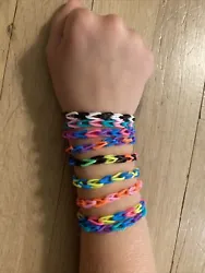 1 Mystery Rainbow loom bracelet..