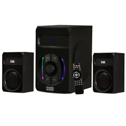 Acoustic Audio by Goldwood AA2108 Bluetooth 2.1 Speaker System. Acoustic Audio. USB Drive and SD Card Inputs....