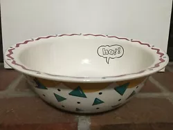 Disney Pfaltzgraff Mickey Large Mixing Bowl Popcorn Bowl ~ Made in USA.   Approximately 12