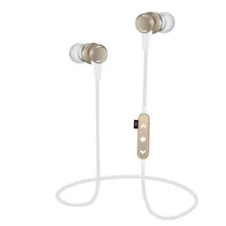 TF-100 Bluetooth Wireless Stereo Magnetic Sports Gym Headset W/Mic. Color: Gold. © Electronics Accessories Parts....