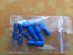 Cosses électriques à sertir mâle/femelle - 4.8 mm - 14/16 - 18/22 AWG. État : 