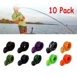 10Pcs Rod Sock Fishing Rod Sleeve. Design fishing rod covers suitable for ordinary size, the most suitable rod between...