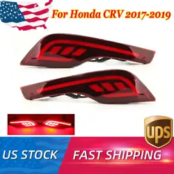 One set (2 pieces) of rear brake reflector light lamp. Durability: Professional housing design with heat sink at the...