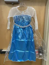 Elsa Frozen Dress Childs Size Large. Condition is 