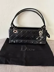 Authenticated Christian Dior Top/Shoulder Bag. Older version of the Dior D-Joy bag from early 2000s. includes dust bag....