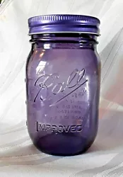 Special Limited Edition embossed Collectible Pint Jar. Originally introduced in 1913 - 1915. New Ball Purple 100th...