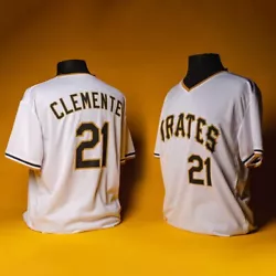 Pittsburgh Pirates Roberto Clemente Kids Jersey SGA 9-17-23 Youth Extra Large. Pit to Pit measures approximately 20...