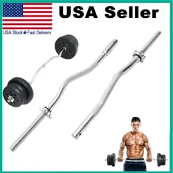 The weightlifting barbell bar is equipped with 2 star locks, which can fix the weightlifting plate in various places to...