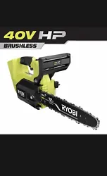 RYOBI Chainsaw 40V HP 12 in. Adjustable Forward Speed Cordless (Tool Only).