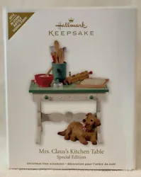 2012 MRS. CLAUSS KITCHEN TABLE. Part of the Mrs. Clauss Kitchen Collection. Similar to Dollhouse 1:12 scale furniture....