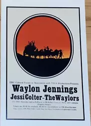This will be a nice gift for any Waylon fan. Printed on Quality Paper with Excellent Coloring and Graphics. Its Ready...