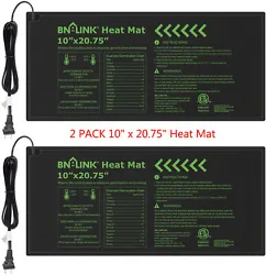 EASY SETUP AND CLEAN: The BN-LINK Durable Seedling Heating Mats feature multiple layers of flexible waterproof PVC that...