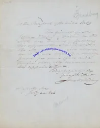 7 ½” x 10”. July 24, 1846. Augusta, Maine. “To the President of the United States The friends of Mr. Bradbury...