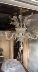 lustre en verre de murano.