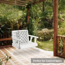【Well Finished】 Compared with other porch swings with raw wood material, our porch swing chair outdoor are more...