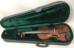 Made 4/4 Violin. Overall it looks solid. Bow is not included. Sold as-is. Made 4/4 Violin.