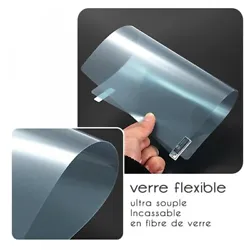 Le Verre Flexible ne se fissure pas aux coins après un choc ou une chute car il fabriqué à partir de fibre de verre....