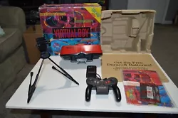 Nintendo Virtual Boy console with original box and manuals. Photos are of actual item. Medallion on stand is NOT...