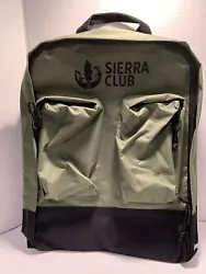 Sierra Club Backpack Exploration Daypack Olive Green Lightweight Hiking Bookbag.