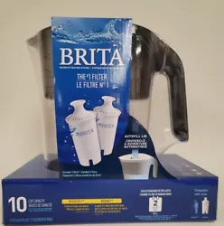 Brita 10 Cup Pitcher Black with two filters.