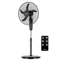 New holmes digital oscillating 3 speed-stand-fan with remote control-black.