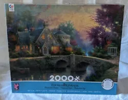 Thomas Kinkade Painter of Lights Lamplight Manor 2000 Piece Puzzle by Ceaco. Condition is 