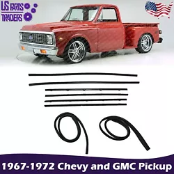 1967-72 Chevrolet C10 Truck Window Sweep & Run Channel Weatherstrip Seal Set. 1967-72 Chevrolet C20 Truck Window Sweep...