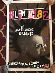 Blink 182 Concert Poster Mediolanum Forum Milan Italy 2012 Frank Kozik Blink 182All – American RejectsJuly 3,...