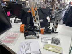 Framing Finish Brad Nailer Stapler Kit Air Nail Gun Aluminum 3 Pieces W/ Bag NEW. SET OF THREE NAILERSAmazing...